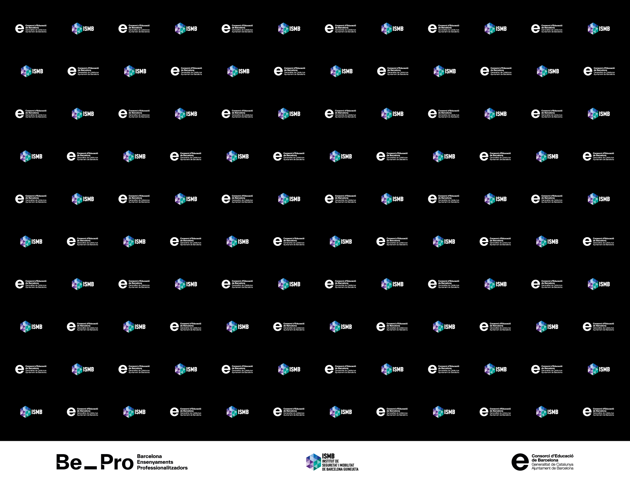 ISMB photocall backdrop with logos